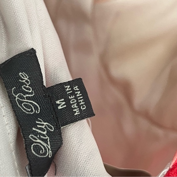 Lily Rose Hi Low Molded Cup Midi Chiffon Dress Medium NWT - Picture 16 of 16
